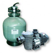 24” Top mount filter, valve, sand and 0.75HP Euroswim 1 Ph pump (14m3/hr @ 10 m head) not currently available certikin-3400