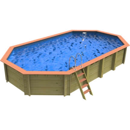 Westminster wooden pool with electric heater