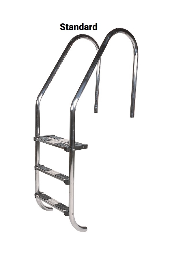 Stainless Steel Ladder with Double Top Tread | Blue Cube Direct