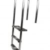 Stainless Steel Ladder with Double Top Tread | Blue Cube Direct