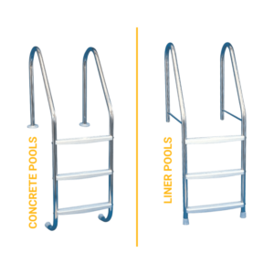 Stainless Steel Ladder for Concrete or Liner Pools | Blue Cube Direct