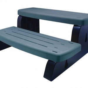 Spa Side Step Deluxe - Coastal Grey - Hot tub & spa steps | Blue Cube Direct
