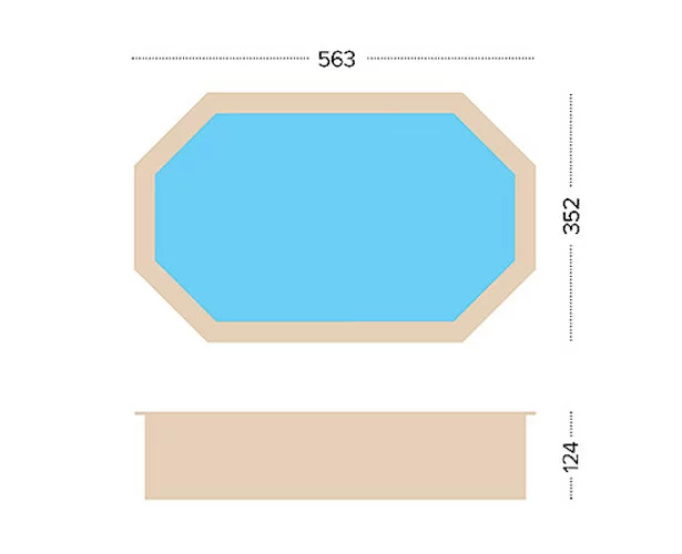 Garden Leisure Blue Lagoon Wooden Pool Kit 5.6m x 3.5m (Above Ground & DIY) - Image 5