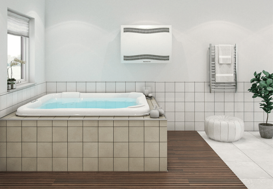 How does a pool dehumidifier work?