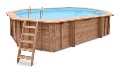 Abatec Sea Breeze Wooden Pool (6.07m x 3.96m) – Complete Kit